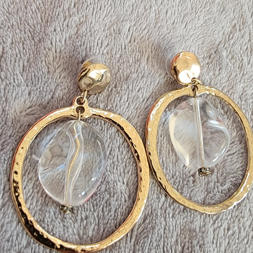 Goldtone pierced earrings